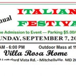 Italian Festival at Villa Rosa on September 7, 2014